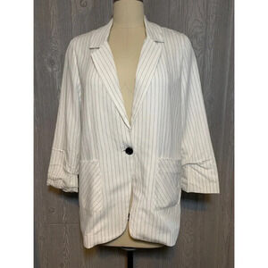 DREW Linen-Blend Boyfriend Jacket M NWT $288